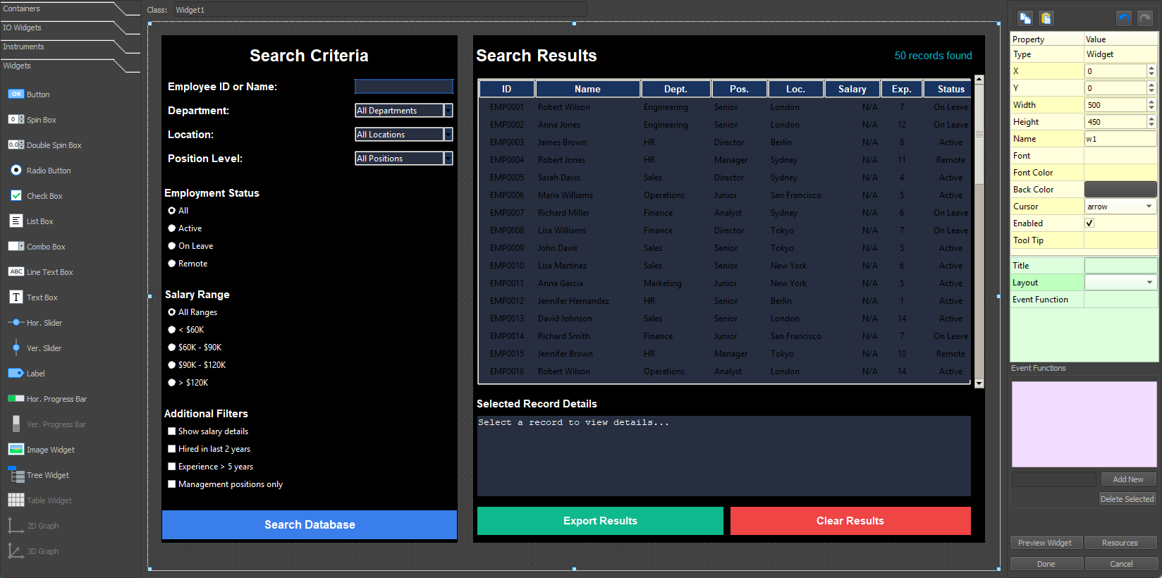 Example 6 Tkinter GUI
