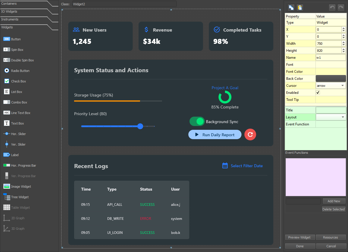 MD Python Designer with Flet Example