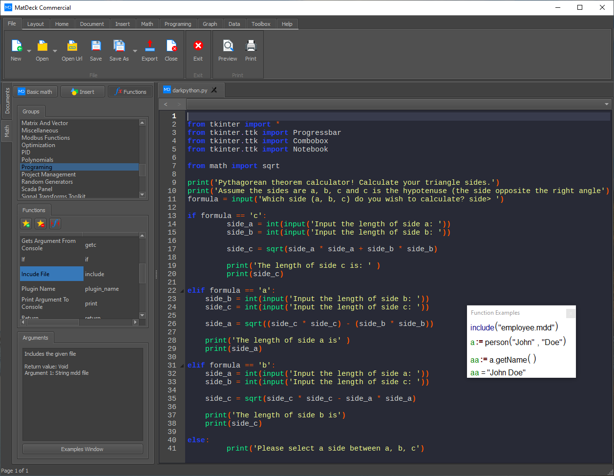 A snippet of the clean Python code generated by the tool